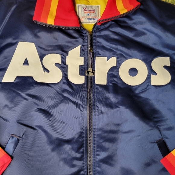 STARTER Vintage Astros Satin Jacket - Picture 5 of 9